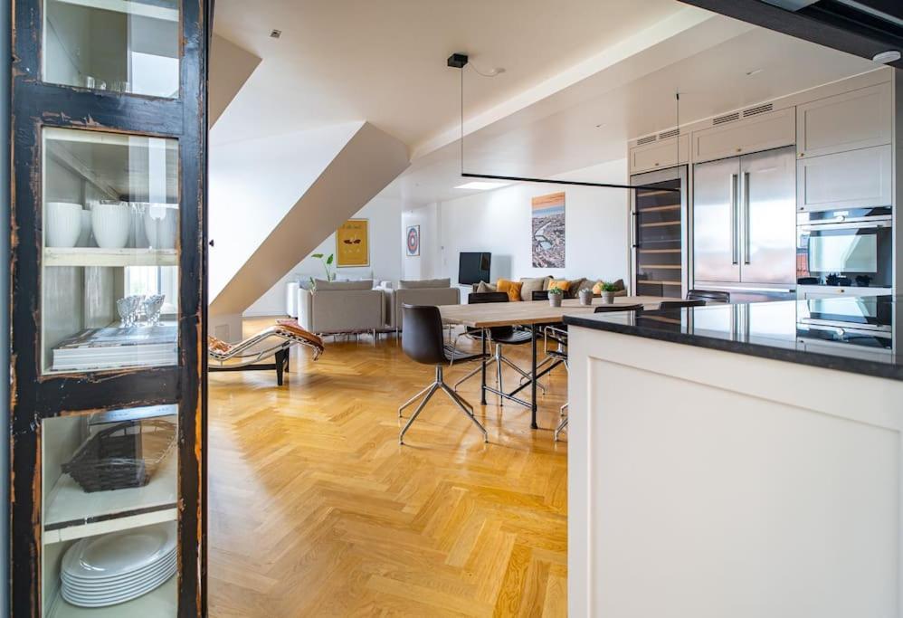 Central Penthouse With Panoramic Private Terrace Appartement Copenhague