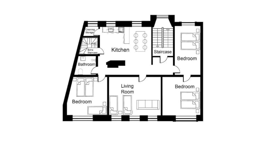 Large Modern Flats By Meat Packing District In Apartment *