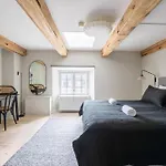 City Apartment With Exposed Ceiling Beams