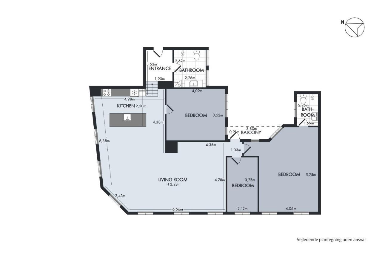 Sanders Regent - Popular Three-bedroom Near Square Appartement Copenhague