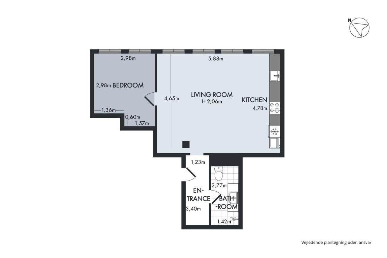 Sanders Regent - Endearing One-bedroom Near Square * Copenhagen