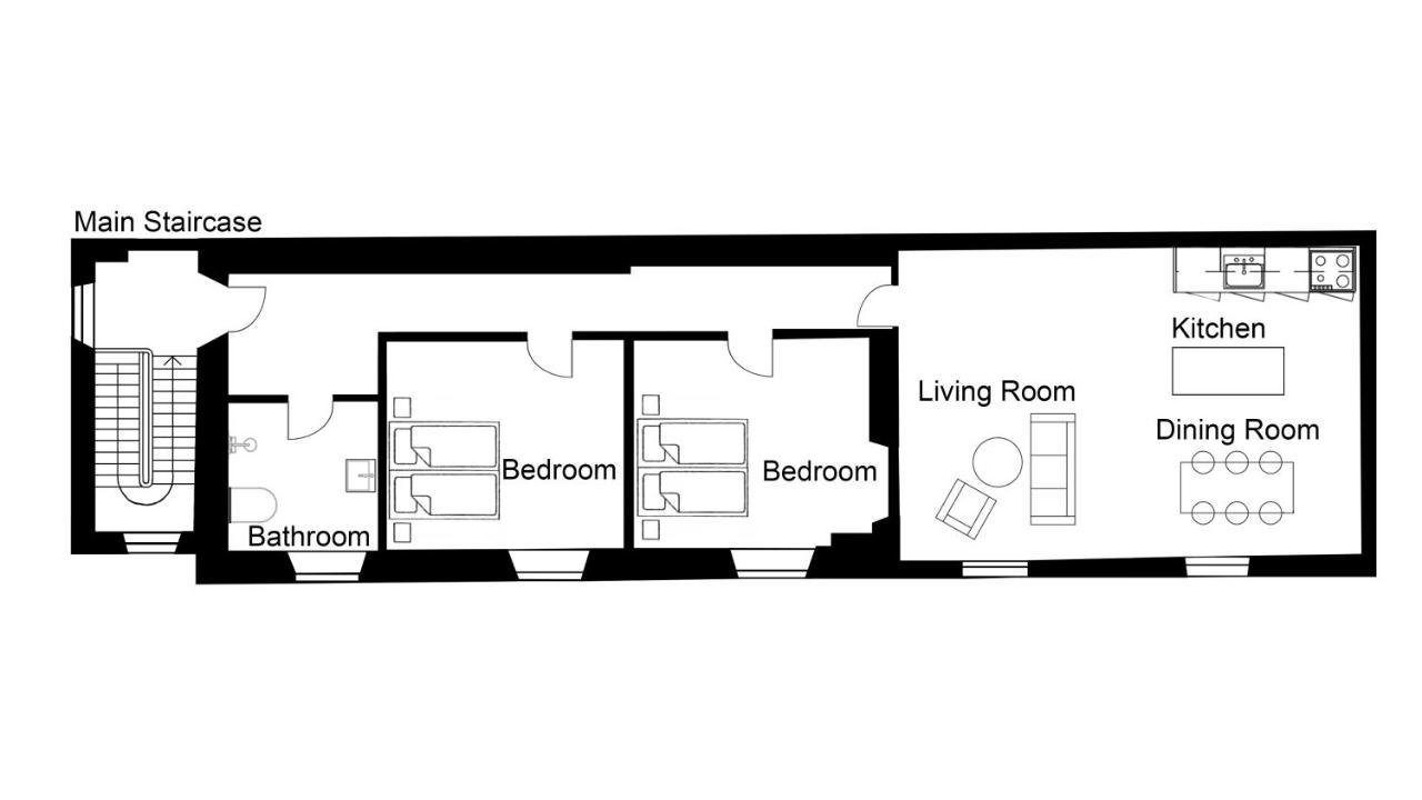 With Exposed Ceiling Beams Lejlighed *