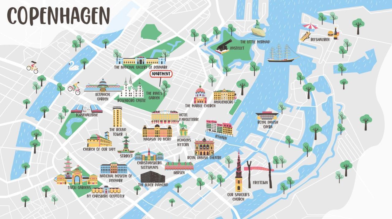 Xl Flat W 3 Bedrooms By Kings Garden In Cph Copenaghen