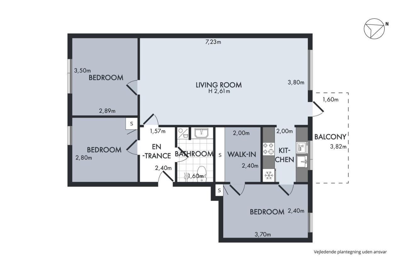 Modern 3-bedroom Near Metro Station In Orestad