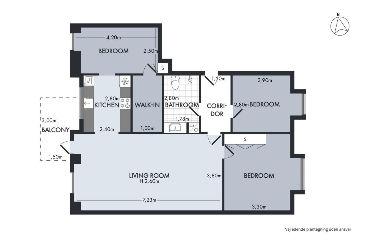 Sanders Arena - Lovely Three-bedroom Close To Metro Station Apartment Copenhagen
