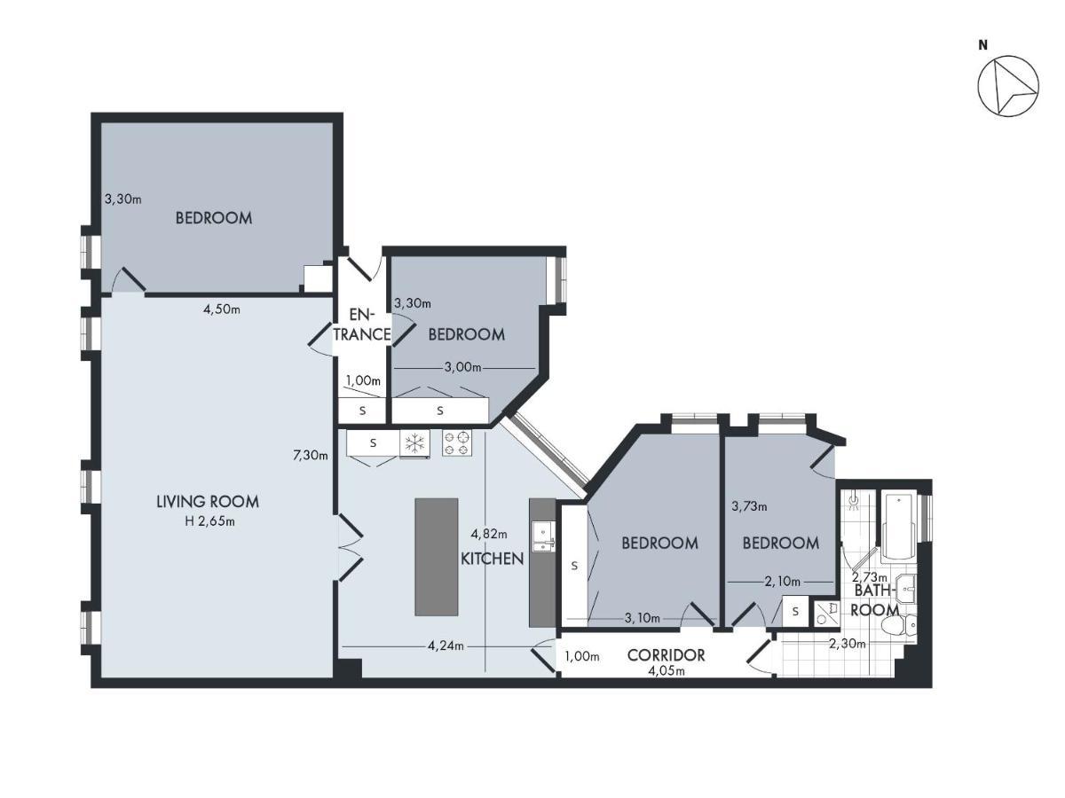 Sanders Stage - Enchanting Four-bedroom Near Nyhavn Kööpenhamina