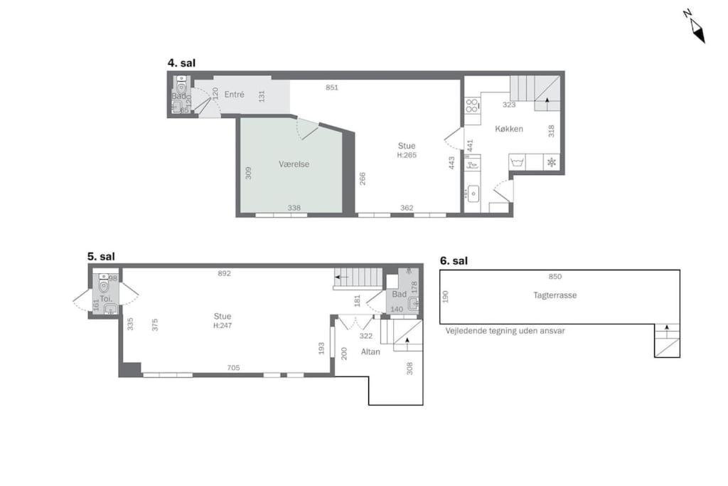 Apartamento Penthouse With Rooftop Terrace Copenhague
