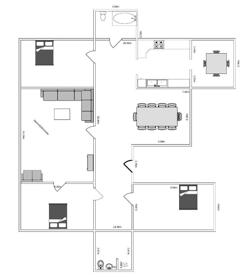 Moderen And Sleek 3br With Bath By The Lakes And Metro *