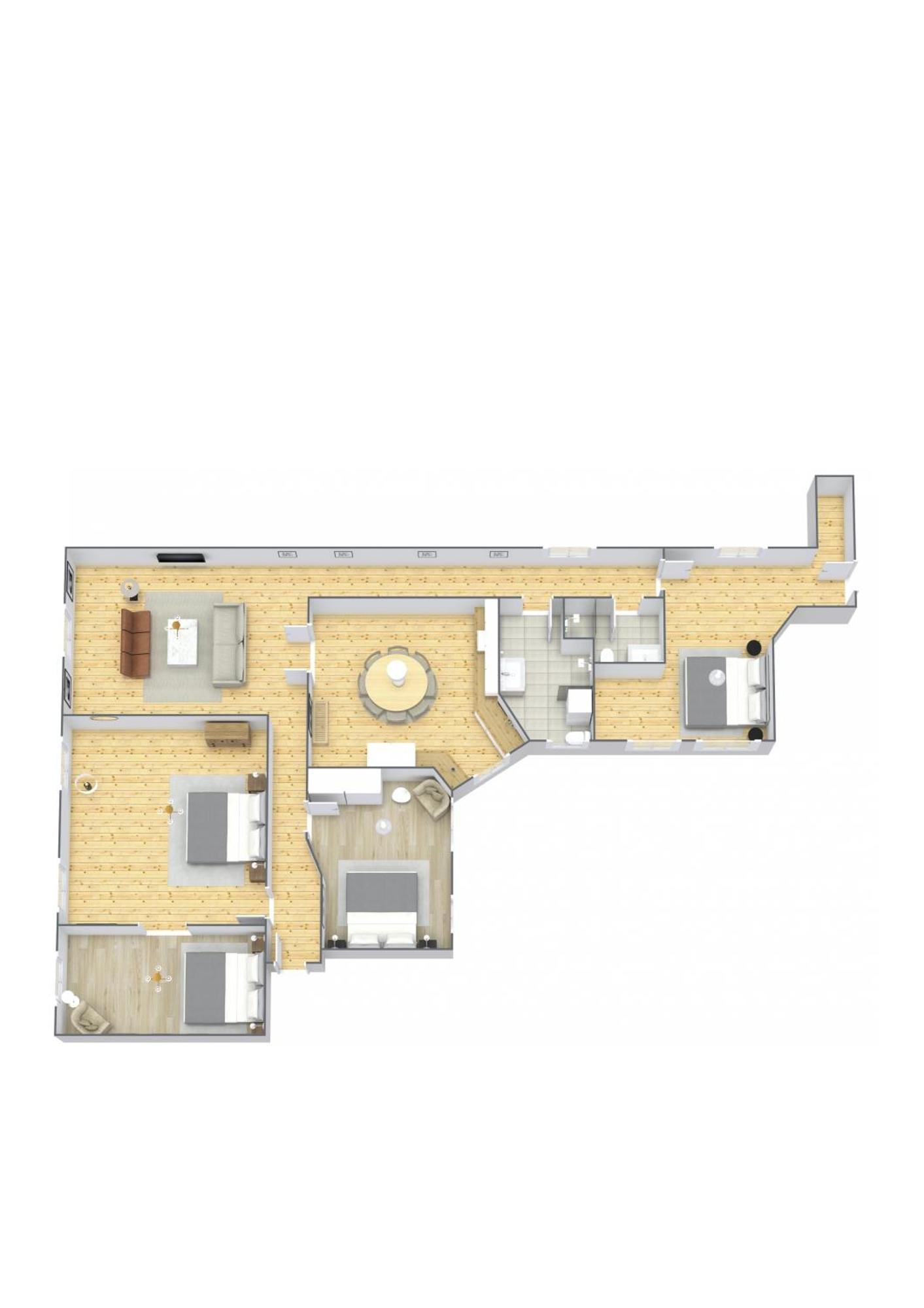 Large & Modern 4 Bedroom Flat Apartment *