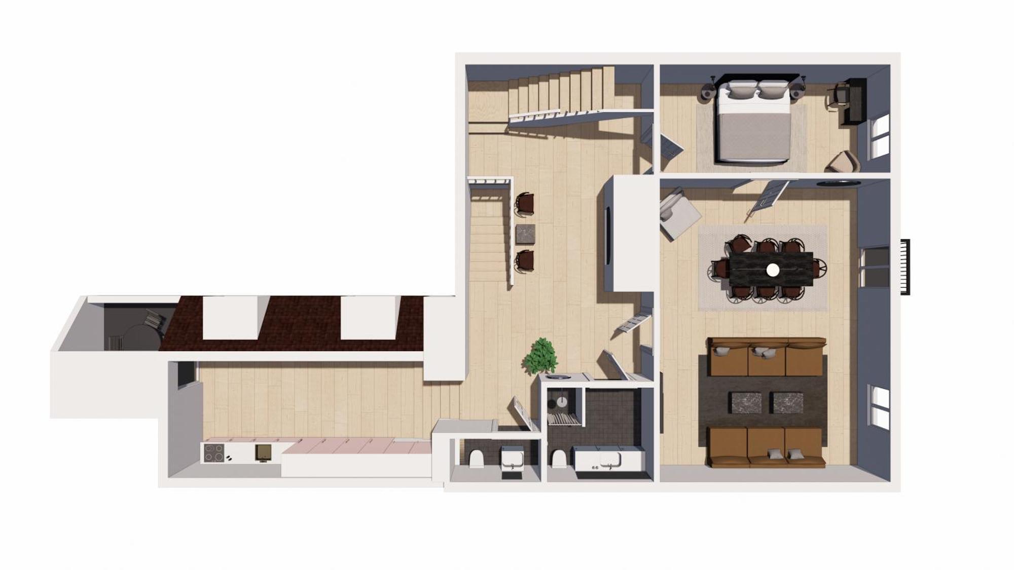 Modern 3br Duplex Flat In Nyhavn W Private Balcony Appartement