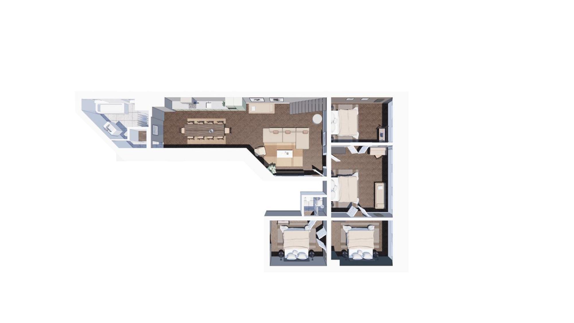 Luxury Penthouse - Private Balcony - Heart Of Appartement *