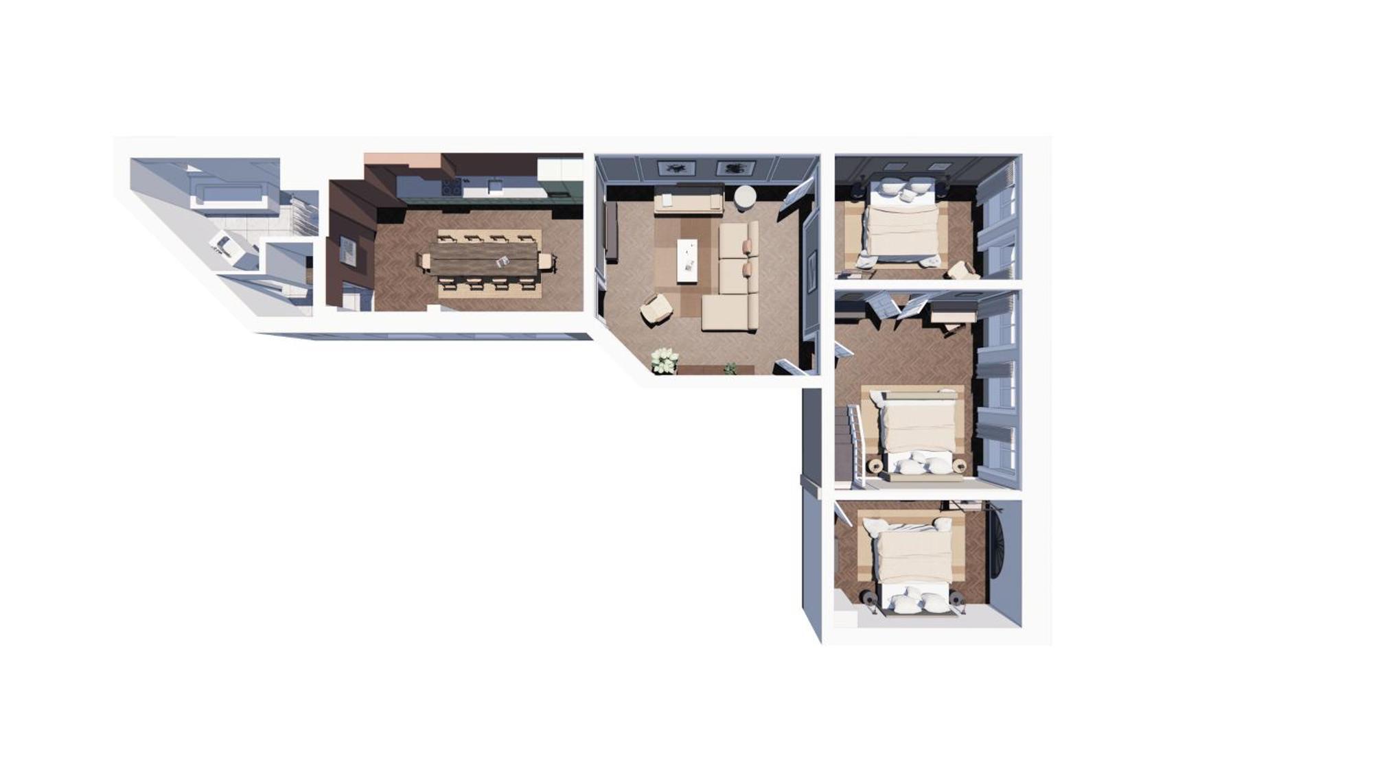 Apartment Stylish Spacious Flat W 3br In Copenhagen