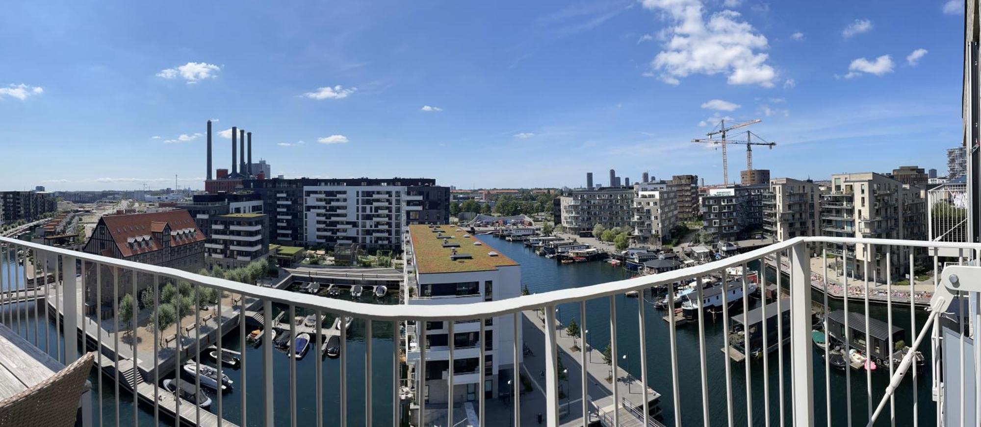 Huoneisto Luksuslejlighed Pa 7 Sal Med Elevator, Vestvendt Altan Og Udsigt Over Havn Og By Kööpenhamina