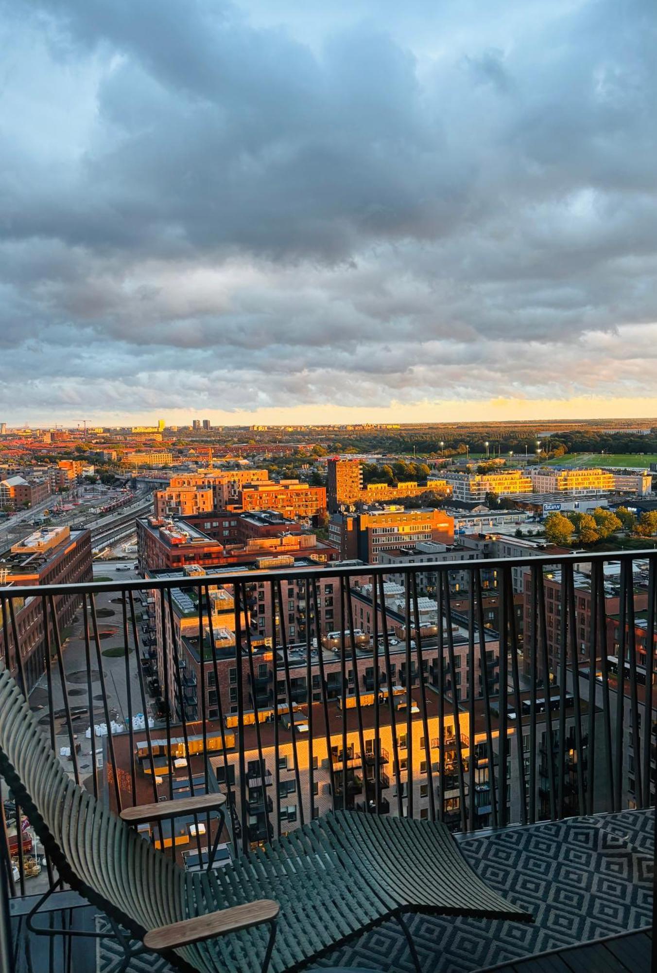 Apartment View From The 18th Floor Over Whole Of Copenhagen. *