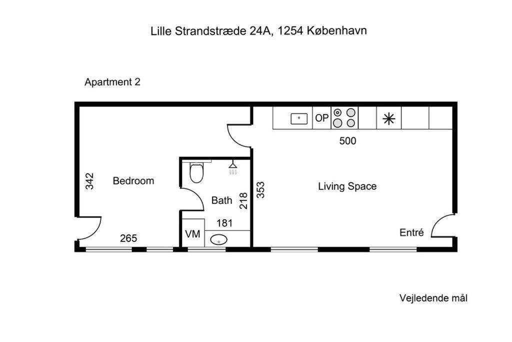 Charmerende Ved Nyhavn 2 Sal Appartement *