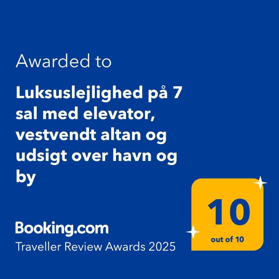 Luksuslejlighed Pa 7 Sal Med Elevator, Vestvendt Altan Og Udsigt Over Havn Og By Huoneisto