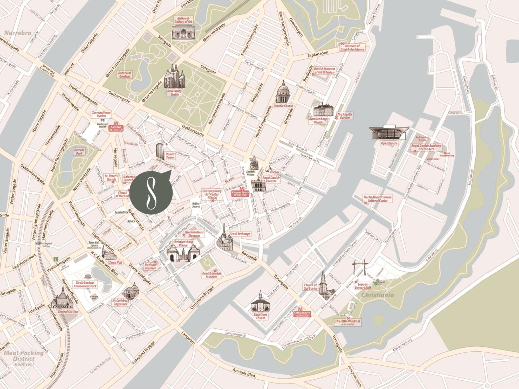 Sanders Leaves - Precious Two-bedroom Penthouse In Downtown Copenhagen