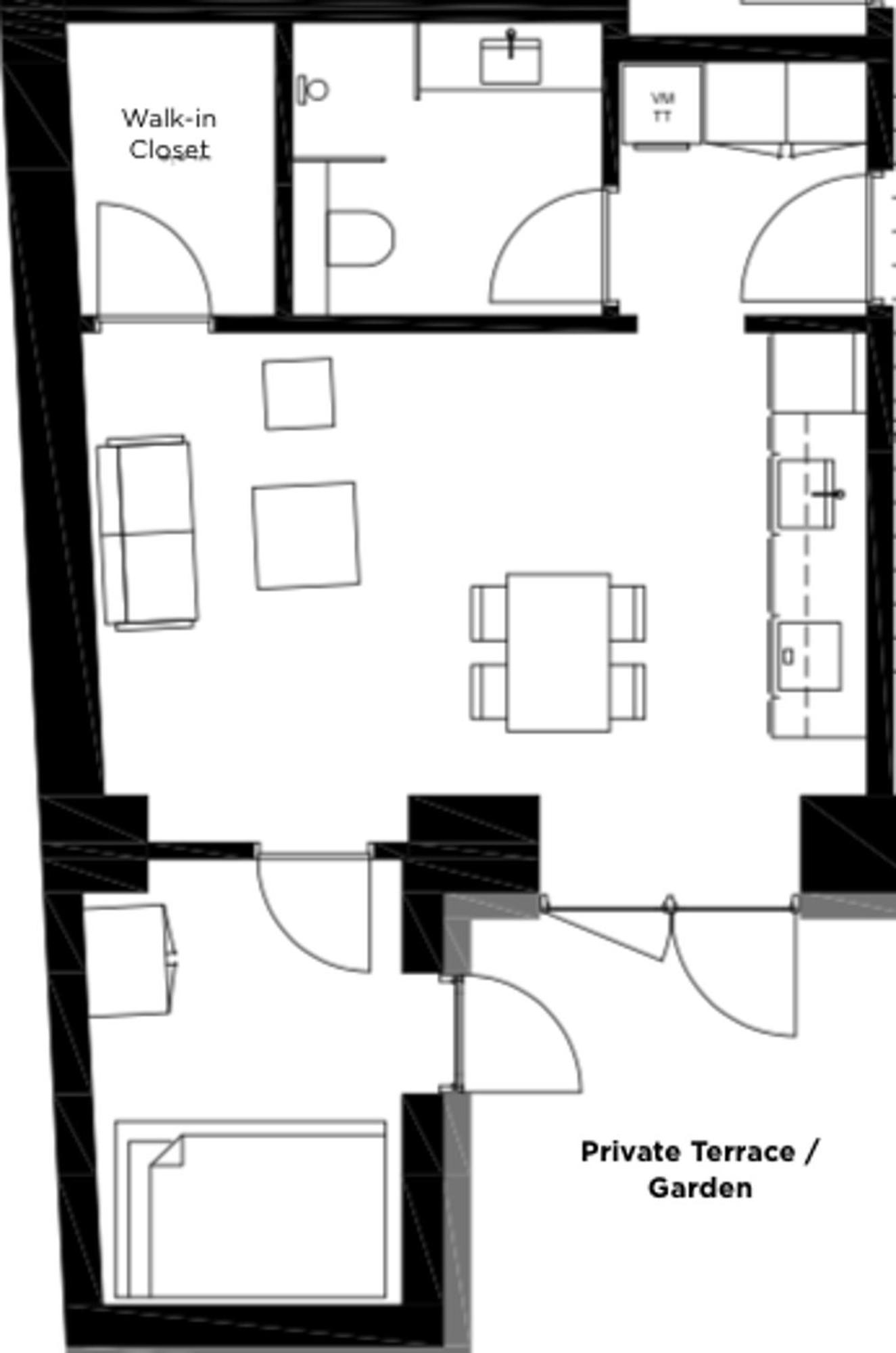 Fantastic 1-bed W Private Terrace Lejlighed København