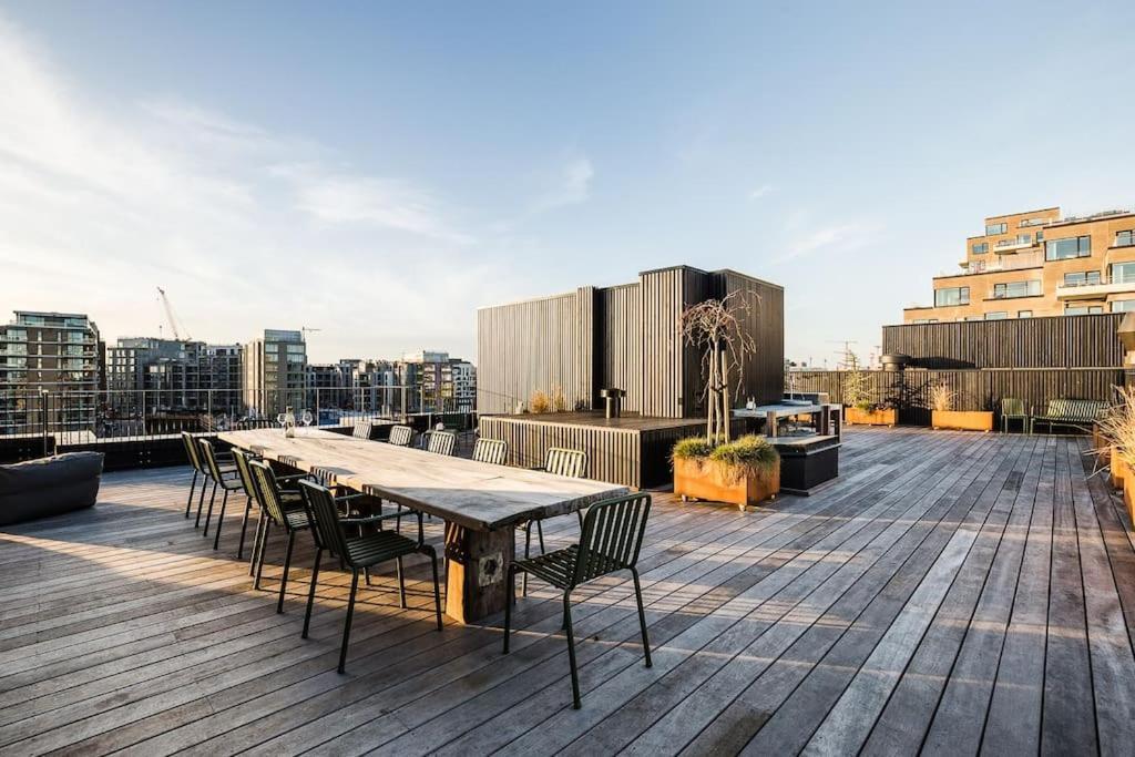 Penthouse W. Private Rooftop At The Waterfront Appartement Copenhague