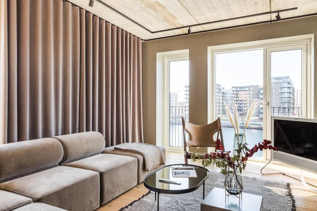 Penthouse W. Private Rooftop At The Waterfront Appartement Copenhague